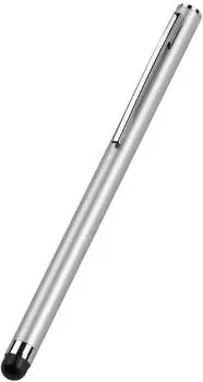 Vivanco Stylus Slim Eingabestift f&uuml;r kapazitive Displays, silber (VV0USC60ALUS)