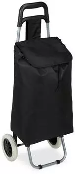 Relaxdays Trolley 10027828_46 blackTrolley plegable 28L black