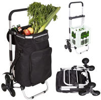 maxVitalis Treppensteiger-Einkaufstrolley "Premium", Schwarz