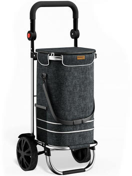 Monzana 2in1 Einkaufstrolley 56L black