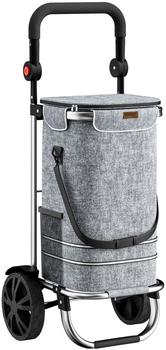 Monzana 2in1 Einkaufstrolley 56L grey
