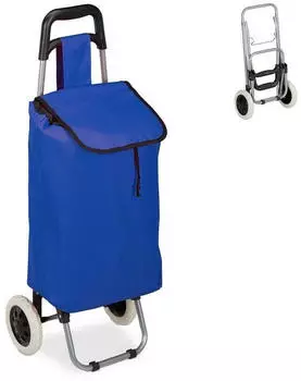 Relaxdays Shopping Trolley (10029467) dark blue/black/silver