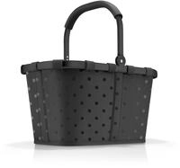 Reisenthel Einkaufskorb Carrybag Frame 48x28x29 cm Glossy Dots Black