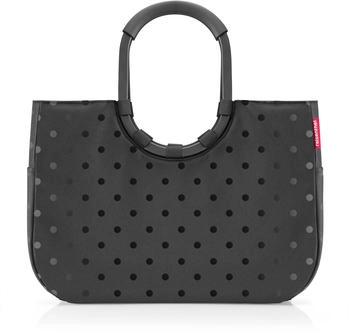 Reisenthel Loopshopper L glossy dots black
