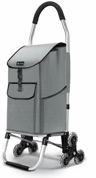 Vounot Foldable Shopping Trolley 45L 6 Wheels grey