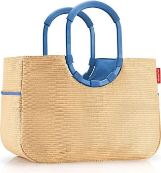 Reisenthel Loopshopper L frame raffia blue