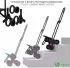 Vounot Foldable Shopping Trolley 32L 6 Wheels black