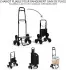 Vounot Foldable Shopping Trolley 32L 6 Wheels black