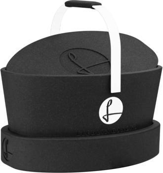 Lieblingskorb Complete mit Thermobox, Deckel & Ring Deep Black clean white