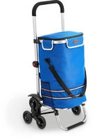 Juskys 300903, Juskys Einkaufstrolley Treppensteiger Dunkelblau
