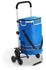 blue: Juskys 3in1 Einkaufstrolley 56L mit Kühlfach Treppensteiger