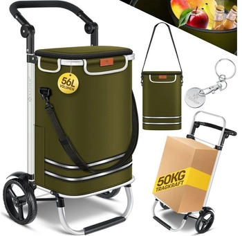 Kesser Shopping Trolley 56L khaki