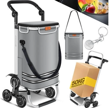 Kesser Shopping Trolley with Cooling Compartment 56L grey