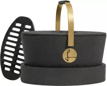 Lieblingskorb Complete mit Thermobox, Deckel, Ring und Einlegeboden Deep Black gold