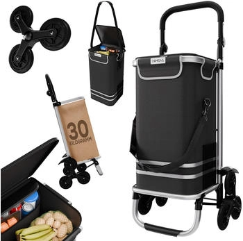 24MOVE Shopping Trolley 55L 6 Wheels (24M-0100) black