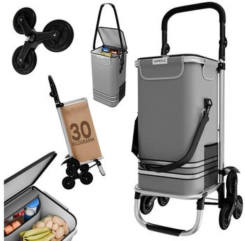 24MOVE Shopping Trolley 55L 6 Wheels (24M-0100) grey