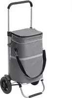 Meister Einkaufstrolley Grau - 45 L Klappbare Einkaufstasche Mit 13 L...