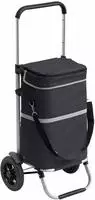 Meister Einkaufstrolley Schwarz - 45 L Klappbare Einkaufstasche Mit 13 L...
