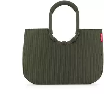 Reisenthel Loopshopper L cord dark matcha