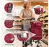 Sekey 3-in-1 klappbarer Einkaufstrolley mit Kühlfach 42L 6 Rollen red