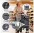 Sekey 3-in-1 klappbarer Einkaufstrolley mit Kühlfach 42L 2 Rollen grau