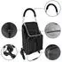Relaxdays Shopping Trolley 45L (10051092) black/siiver