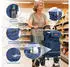 Sekey 3-in-1 klappbarer Einkaufstrolley mit Kühlfach 42L 2 Rollen blau