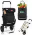 Sekey 3-in-1 klappbarer Einkaufstrolley mit Kühlfach 42L 2 Rollen black