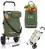 Sekey 3-in-1 klappbarer Einkaufstrolley mit Kühlfach 42L 2 Rollen grün