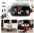 Sekey 3-in-1 klappbarer Einkaufstrolley mit Kühlfach 42L 2 Rollen rot
