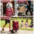 Sekey 3-in-1 klappbarer Einkaufstrolley mit Kühlfach 42L 2 Rollen rot