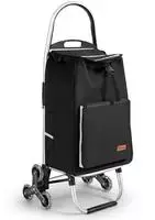 Sekey Einkaufstrolley Klappbar Mit 6 R&auml;der Und K&uuml;hlfach, Treppensteiger, 50l,