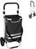 Relaxdays Einkaufstrolley klappbar mit Kühlfach, 45l, 35kg, schwarz