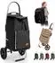 Sekey Einkaufstrolley klappbar 4-in-1 mit Kühlfach, 50L, Aluminium, schwarz (SC21)