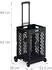 Relaxdays Einkaufstrolley klappbar, bis 25kg, Teleskopgriff, schwarz (10049995_46)