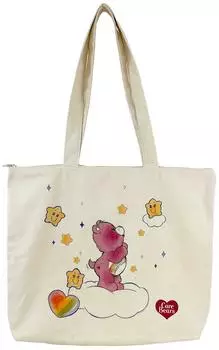 CyP Brands Care Bears Canvas-Shopper, beige (BM86-03CB)