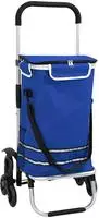 vidaXL Einkaufswagen 1 Blau 47 x 39 x 100,5 cm Oxford-Stoff