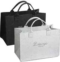 KESPER 2er Set, Taschen in Filzoptik 43x50x25cm