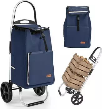 Sekey SC16 Einkaufstrolley faltbar, K&uuml;hlfach, 50L, blau (SC16)