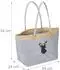 Relaxdays Einkaufstasche aus Filz mit Hirschmotiv, 35l