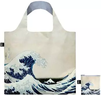 LOQI Die gro&szlig;e Welle recycelte Henkeltasche