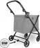 Lemodo MY DUQUE Max Einkaufstrolley, faltbar, 4 Rollen, Federung, 25kg, grau
