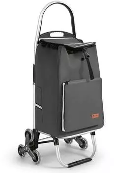 Sekey Einkaufstrolley Treppensteiger klappbar 50L mit Kühlfach, grau (SC13)