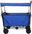vidaXL Klappbarer Transportwagen mit Bremsen, schwarz, 105x56,5x116cm (42020663)