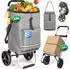 HOMECALL 3 in 1 Einkaufstrolley mit Kühltasche Standard dark grey