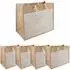 vidaXL Jute-Handtaschen mit Tasche 5er-Set 42x33x19cm (42012290)