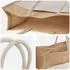 vidaXL Jute-Handtaschen mit Tasche 5er-Set 42x33x19cm (42012290)