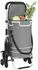 vidaXL Einkaufstrolley faltbar, grau, Oxford-Stoff, 47x39x100,5cm