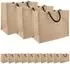 vidaXL Jute-Einkaufstaschen 50er-Set, natur/schwarz, 42x33x19cm