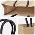 vidaXL Jute-Einkaufstaschen 50er-Set, natur/schwarz, 42x33x19cm